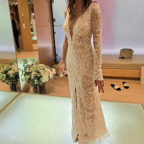 Primalicia Hunter wedding dress like new, detachable sleeves, white