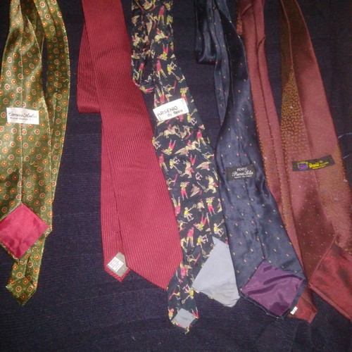 Silk Italian ties like new, pack of 5 pieces