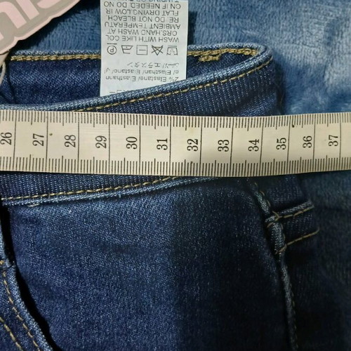Women's pants new, elastic, straight fit, blue
