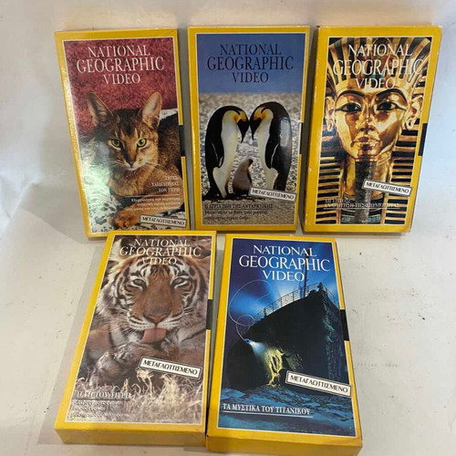 National Geographic video cassette set of 6 used