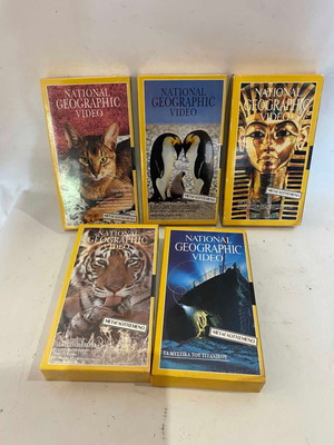 National Geographic video cassette set of 6 used
