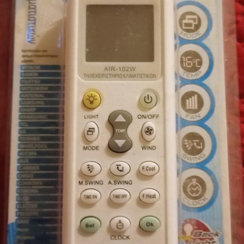 Anga AIR-102W Universal Air Conditioner Remote Control new