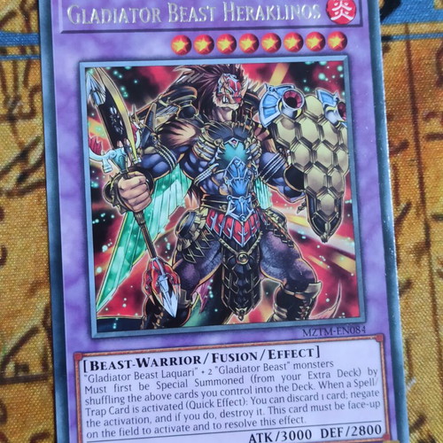 Gladiator Beast Heraklinos Fusion Monster κάρτα σαν καινούργιο