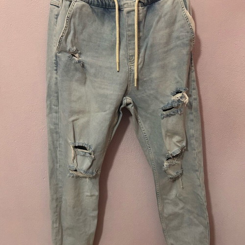 Bershka jeans like new, size M, blue turquoise