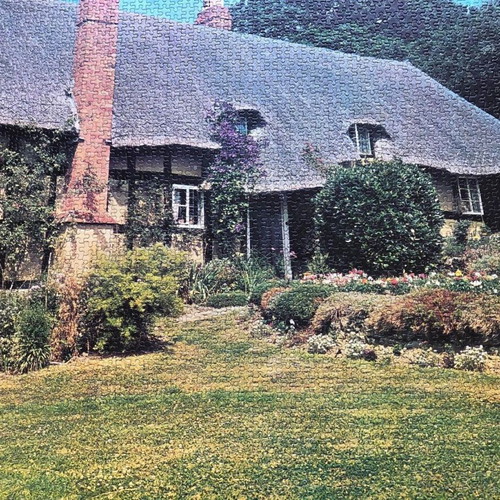 Waddingtons Thatched Cottage, Herefordshire puzzle 3000 pieces used