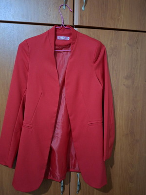 Top Secret red jacket like new, size S