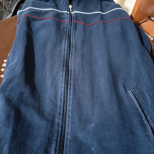 Men's blue zip-up jacket, size XL to 2XL