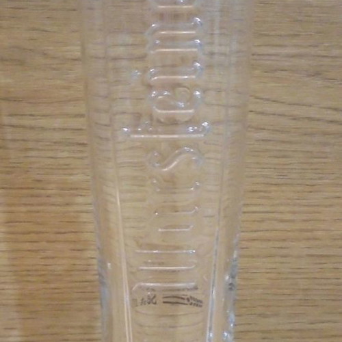 Warsteiner beer set of two promotional glasses 300ml used