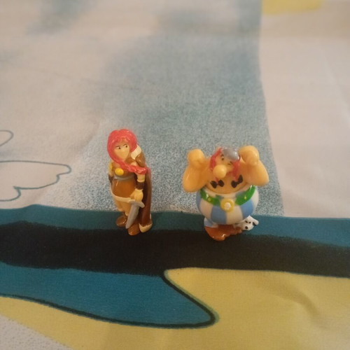 Kinder Asterix and Obelix figures used, set