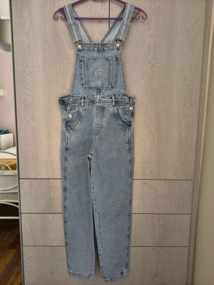 Pull&Bear τζιν σαλοπέτα mom fit σε μπλε, μέγεθος S