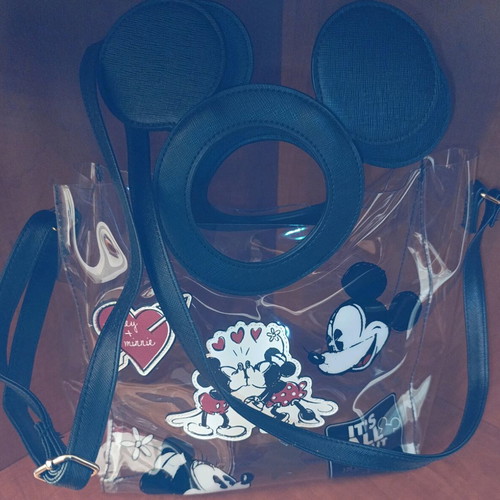 Disney shoulder bag like new, black and white