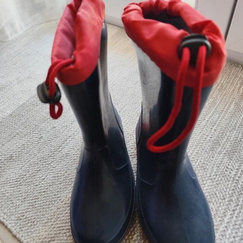 Rubber boots used size 30 blue and red