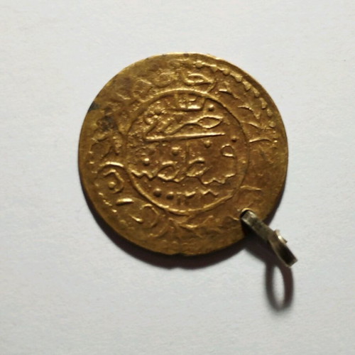 Rare Ottoman gilded coin used, gold coin replica