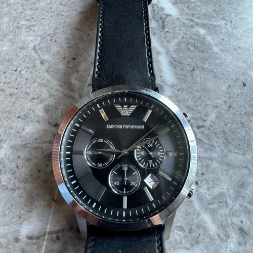 Emporio Armani men's watch AR2447 like new, black