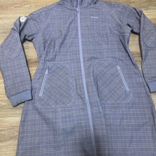 Bergans of Norway Rain Vika women's long jacket XL used, gray and blue