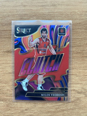 2025-26 Panini Select Euroleague Milos Teodosic Clutch card new