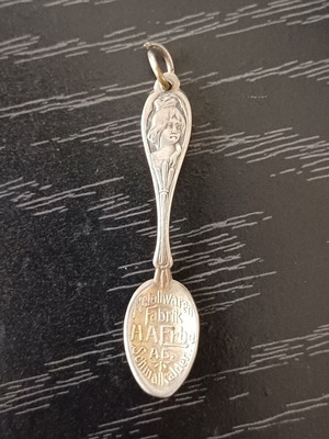 Antique German Art Nouveau Spoon Pendant (c. 1900)
