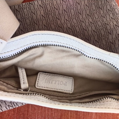 Pollini sports bag used, universal, white and beige