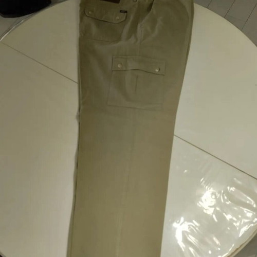 Vintage men's cargo pants Rodeo 3XL like new, light khaki