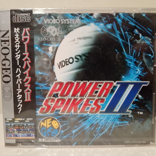 Neo-Geo CD Power Spikes II 2 1994 new Japanese edition