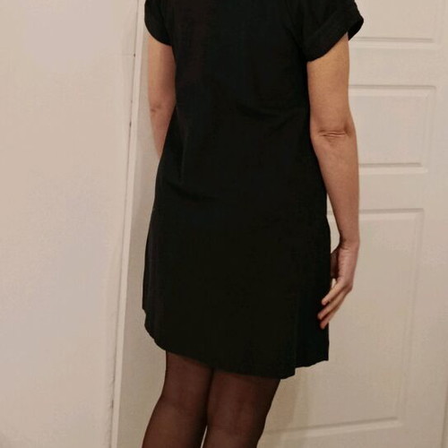 Attrattivo Corduroy Dress Size M-L Like New Black