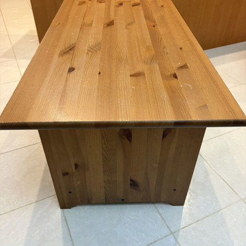 IKEA Leksvik coffee table used, solid pine wood