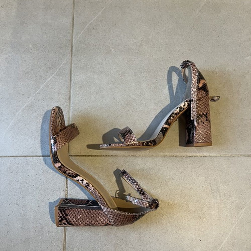 Migato pink sandals size 37, 10 cm heel, new