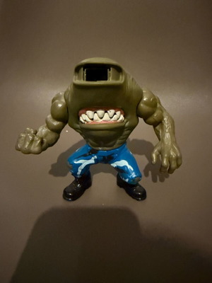 Street Shark figure used, missing eyes, working movement
