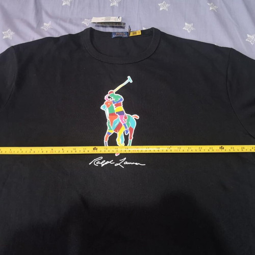 Polo Ralph Lauren T-shirt XXL new, black with Big Pony print