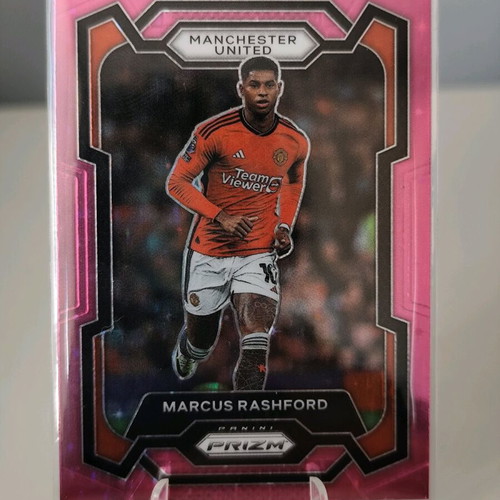 Marcus Rashford Pink Prizm EPL 2023-24 card new