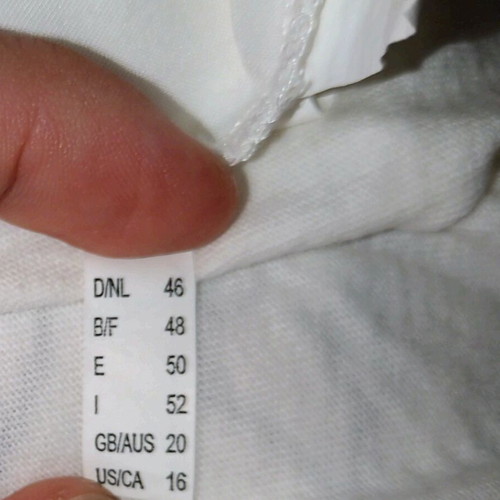 White cotton T-shirt XL SuZa brand new