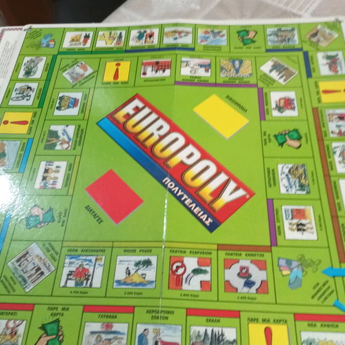 Europoly board game used, deluxe for children over 6 years