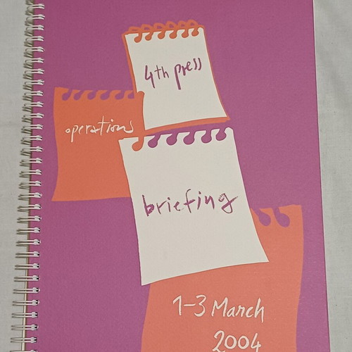Collectible 4th Press Operations Briefing notebook Olympic Games Athens 2004 new