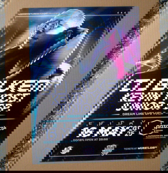 LTJ BUKEM/ KEVIN YOST/ JUNIOR SP: Promo poster του event τους στο "Gazarte" στις 16/5/2025