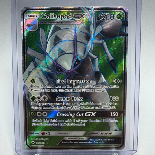 Pokemon Golisopod GX 129/147 Ultra Rare UR 2017 Burning Shadows card new