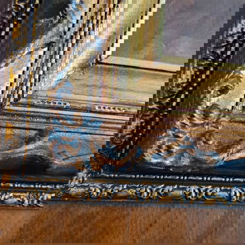 Πίνακας Ν Κωστόπουλος ελαιογραφία υπογεγραμμένη σε ξύλινη κορνίζα σαν καινούργιο