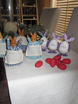 Easter decorations like new, set of 16 pieces