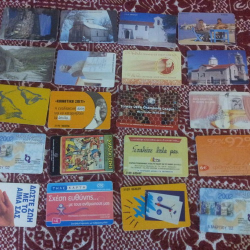 Used phone cards pack of 20 pieces