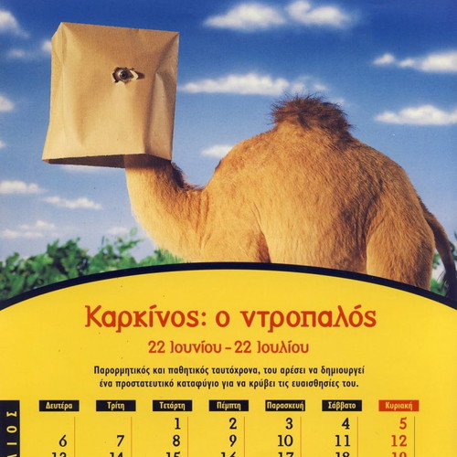 Collectible Zodiac Calendar Camel 1998 new