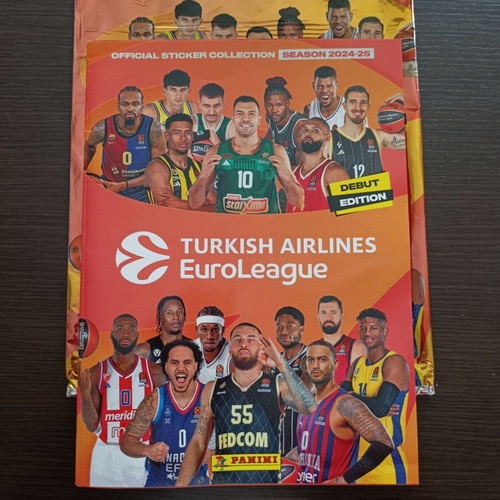 Panini Euroleague 2024-2025 album like new with 200 stickers