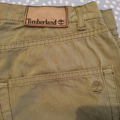 Timberland men's pants used, size 33/34, khaki, 100% cotton