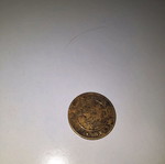 Token Phonograph coin used, brass, collectible