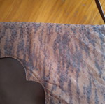Goya leather envelope bag used, handmade