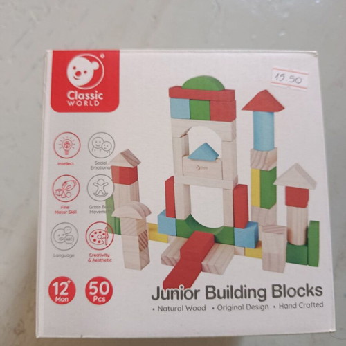 Junior Building Blocks Classic World like new, 49 pieces