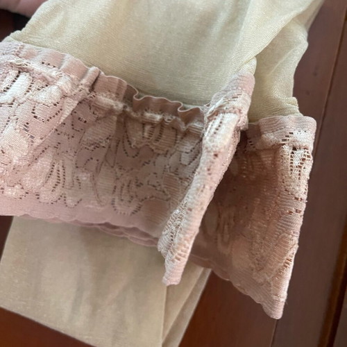 Vintage socks with lace one size new