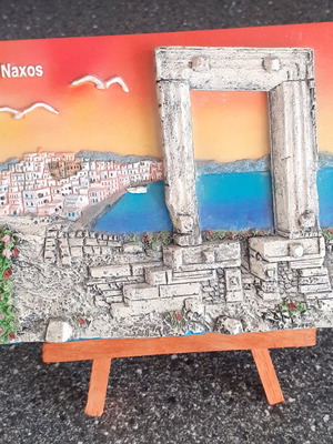 Τρισδιάστατο κρεμαστό σουβενίρ καδράκι από τη Νάξο σαν καινούργιο