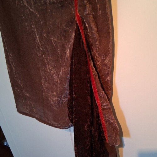Pavlos Kyriakides velvet dress strapless with red strap, like new