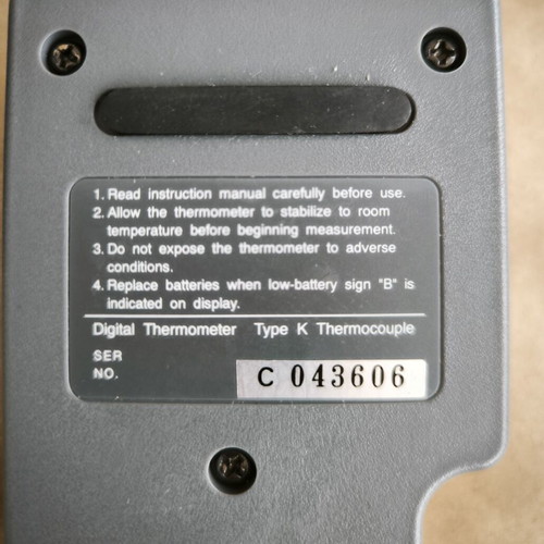 Microprocessor Type K Thermocouple Thermometer used