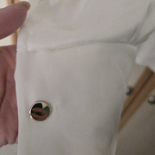 Shirt with Mao collar like new, size M, white