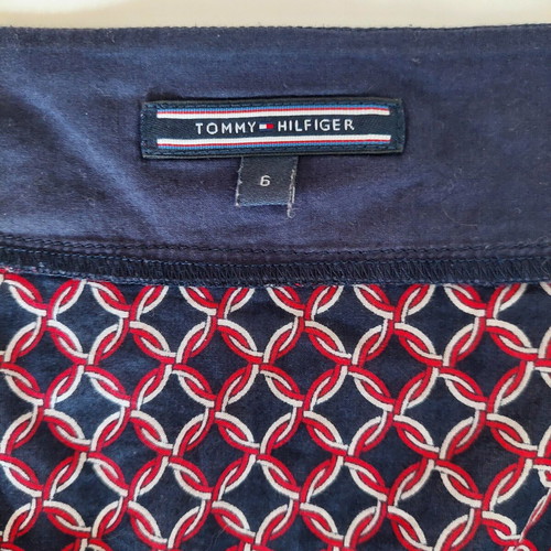 Tommy Hilfiger tunic XS used, blue red white geometric design
